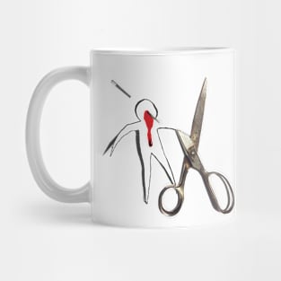 The Last Stitch Goes Through The Nose (no text) Mug